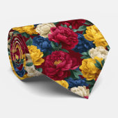 Cravate Minimalistic Graduation Gifts For Him Peonies Flow (Roulé)