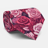 Cravate Minimalistic Graduation Gifts For Him Rose Floral (Roulé)