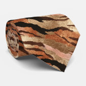 Cravate Minimalistic Men Gifts Tiger Print (Roulé)