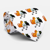 Cravate Minous au jeu (Roulé)