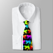 Cravate Minous d'arc-en-ciel (Attaché)