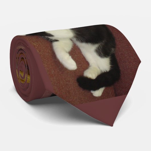 Cravate Minous noirs et blancs (Roulé)