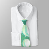 Cravate mint aqua green bubbles rockabilly neck tie (Attaché)