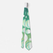 Cravate mint aqua green bubbles rockabilly neck tie (Dos)