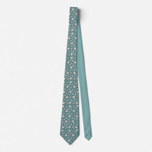 Cravate Mint Geo Hexagon & Charcoal Triangle Tie (Devant)