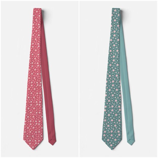 Cravate Mint Geo Hexagon & Charcoal Triangle Tie