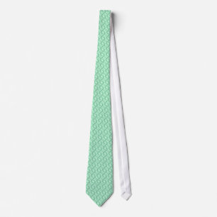 Cravate Mint Green Abstrait Ocean Waves Super Motif