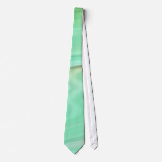 Cravate Mint Green Marble – Elegant Abstract Pattern (Devant)