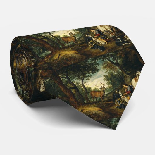 Cravate Miracle de Saint Hubert par Peter Paul Rubens (Roulé)