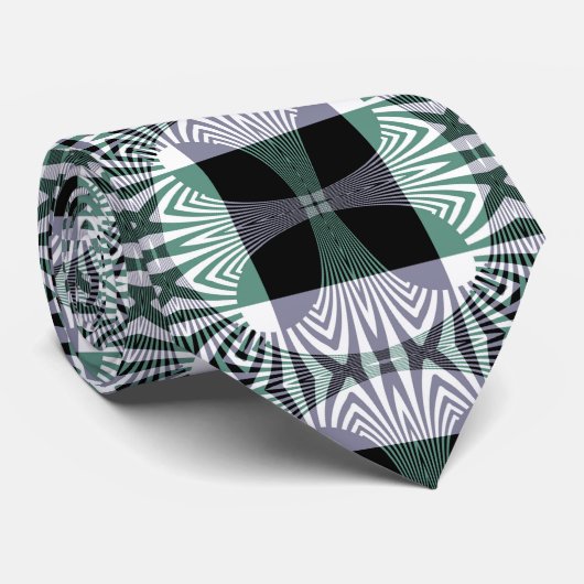 Cravate Mirage infini de verre à quatre pétales brillant M (Roulé)