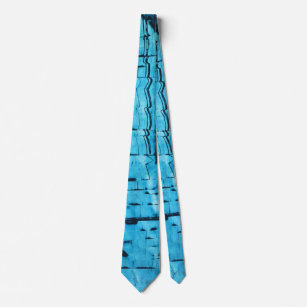Cravate Miroir bleu