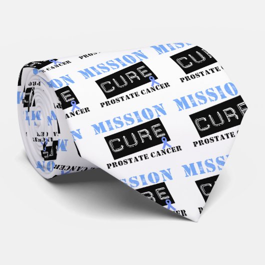 Cravate Mission Cure Cancer de la prostate (Roulé)