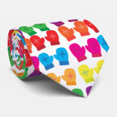 Cravate Mittens Tricotés Multicolores Thunder_Cove (Roulé)