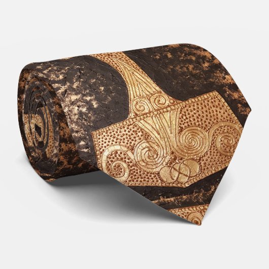 Cravate Mjolnir, marteau de Thor (Roulé)