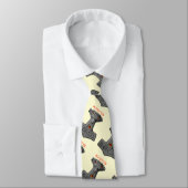 Cravate MJOLNIR Marteau de Thor Viking Mythologie ivoire (Attaché)