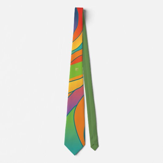 Cravate MLTS Chalice Art Color Cravate, Vert (Devant)