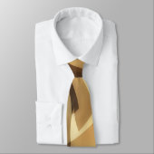 Cravate Mocha Brown and Tan Artsy Tie (Attaché)