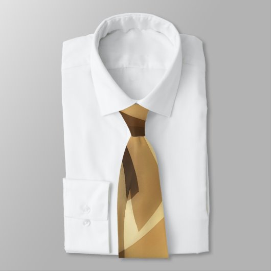 Cravate Mocha Brown and Tan Artsy Tie (Attaché)