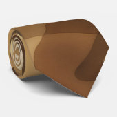 Cravate Mocha Brown and Tan Artsy Tie (Roulé)