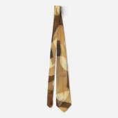 Cravate Mocha Brown and Tan Artsy Tie (Dos)