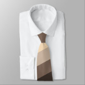 Cravate Mocha Latte Color palette Stripes monogram (Attaché)