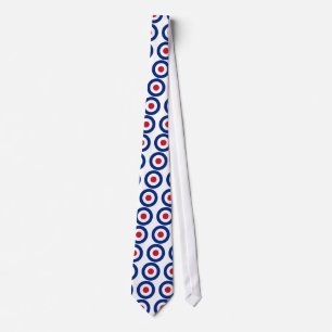 Cravate MOD bleu rouge et blanc