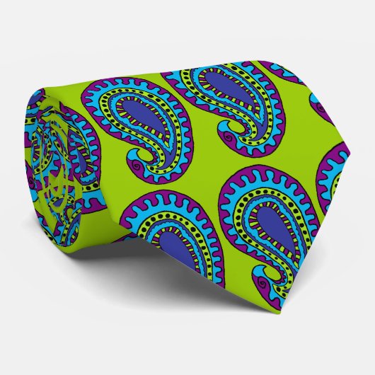 Cravate Mod Paisley (Roulé)