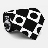 Cravate Mod Retro 60's Noir (Roulé)
