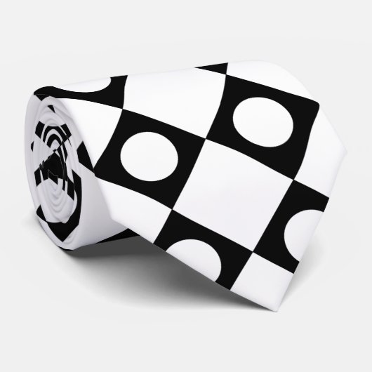 Cravate Mod Retro 60's White (Roulé)