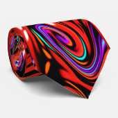 Cravate Mode d'art rouge tendance (Roulé)