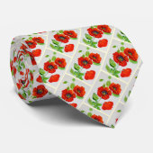 Cravate Mode des papillons rouges (Roulé)