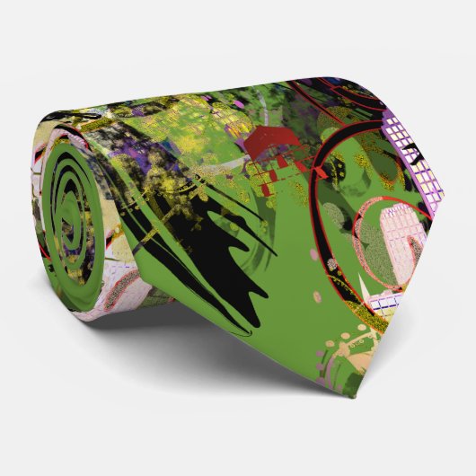 Cravate Mode Diva tourbillonné (Roulé)