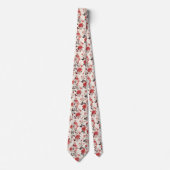 Cravate Mode Masculine Artistique Fleur de Rose (Devant)