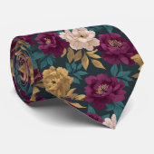 Cravate Mode masculine mignonne Pivoines (Roulé)