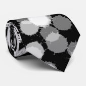 Cravate Mode Piste Noire Et Blanc Cou Inspiré (Roulé)