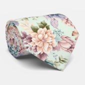 CRAVATE MODE SAGE FLORAL BOTANIQUE 2 MENUS (Roulé)