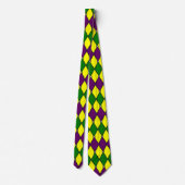 Cravate Modèle de bouffon Harlequin de Mardi Gras (Dos)