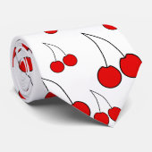 Cravate Modèle de cerises (Roulé)