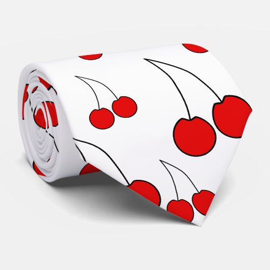 Cravate Modèle de cerises (Roulé)