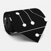 Cravate Modèle de motif de circuit de puce de technologie (Roulé)