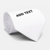 CRAVATE MODÈLE DE TEXTE D'IMAGE BLANCHE SIMPLE MODERNE (Roulé)