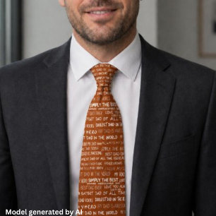 Cravate Modèle de typographie pour le texte de cadeau de l
