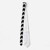 Cravate Modèle de zigzag noir et blanc (Dos)