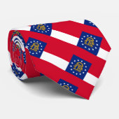 Cravate Modèle du drapeau de l'État de Géorgie (Roulé)
