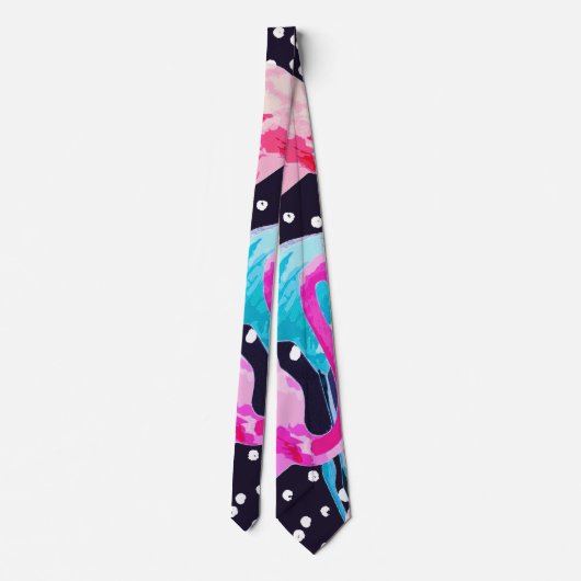Cravate Modèle Flamingo mou (Dos)