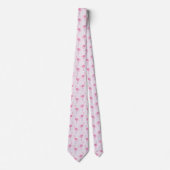 Cravate Modèle Flamingo rose simple (Devant)