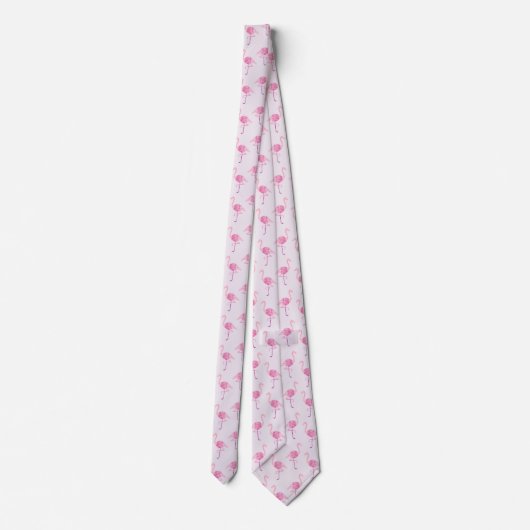 Cravate Modèle Flamingo rose simple (Dos)