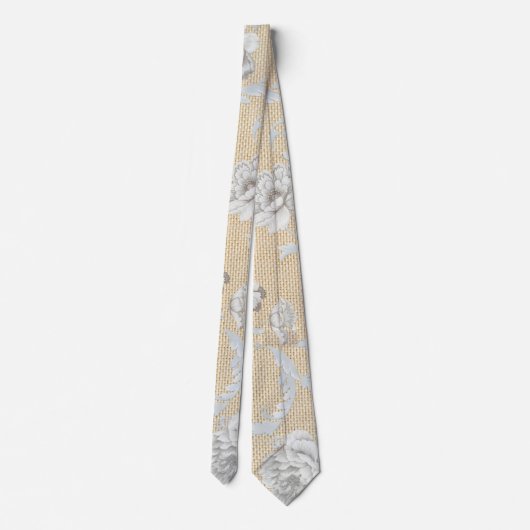 Cravate Modèle floral (Dos)