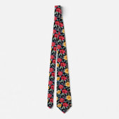 Cravate Modèle floral coloré (Dos)
