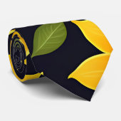 Cravate Modèle floral de la ferme de tournesol (Roulé)
